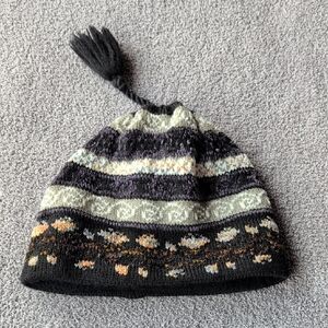 Turtle Fur Beanie With Tassel - Adult
